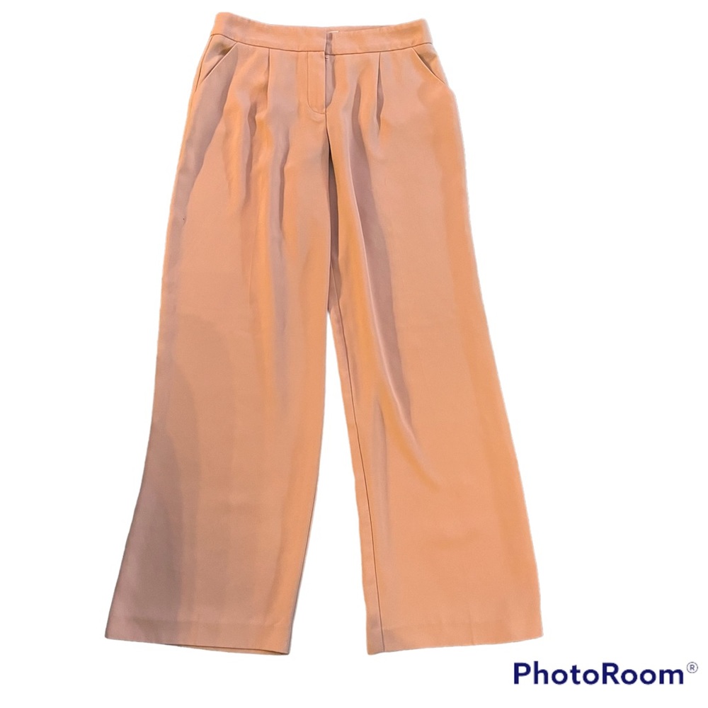 Trina Turk Pink Wide Leg Trousers Pants, Women’s 4 Corporate Boss 32” Inseam